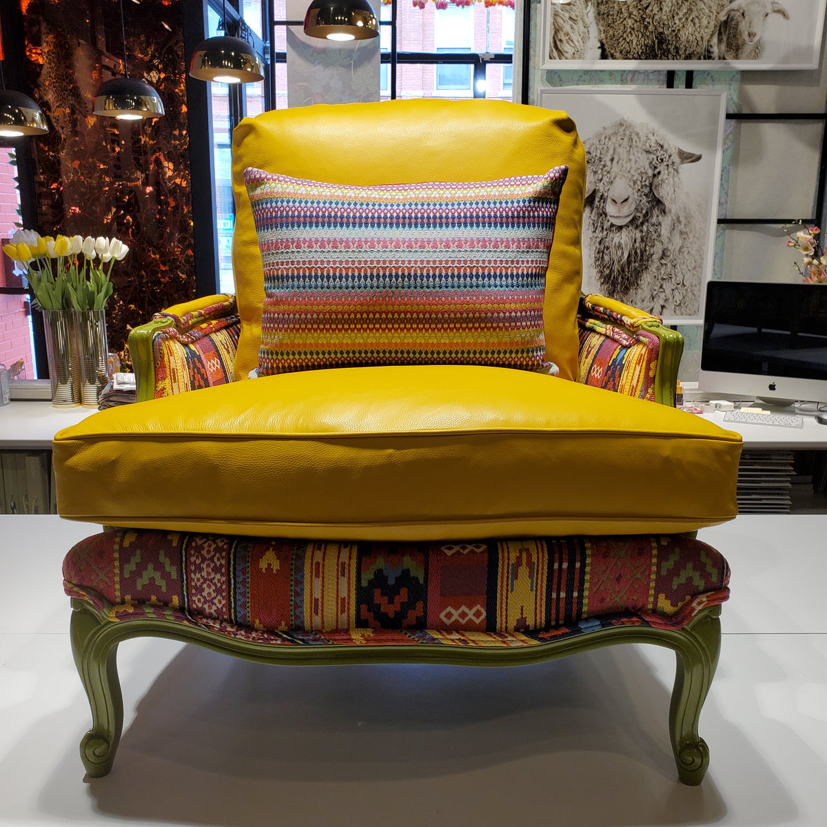 Leather Bergère - SOLD