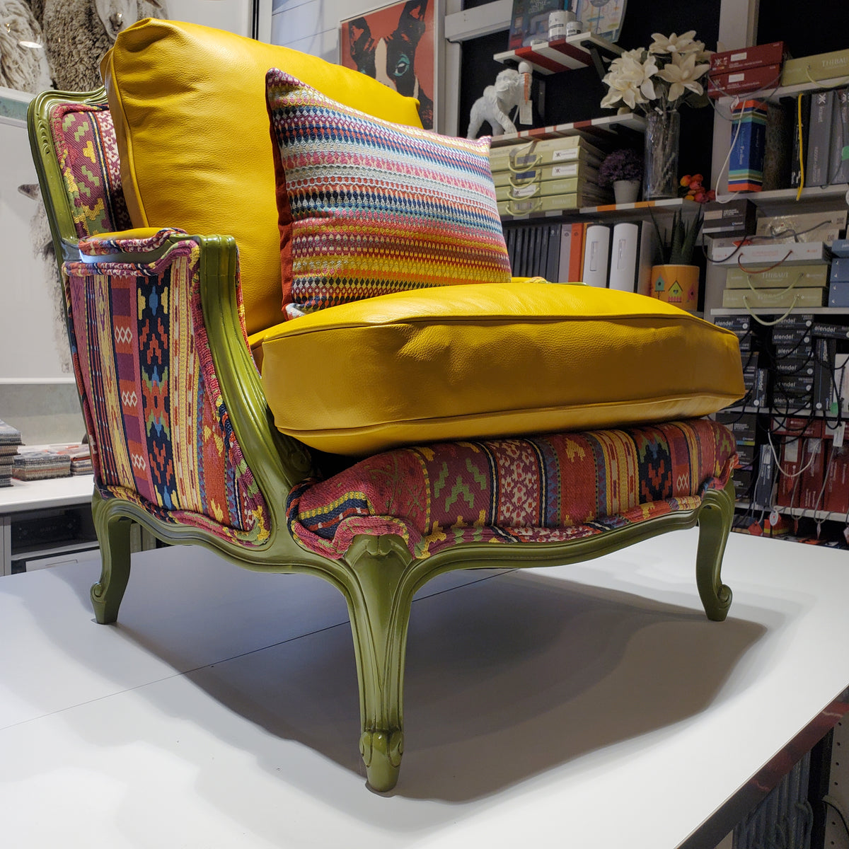 Leather Bergère - SOLD