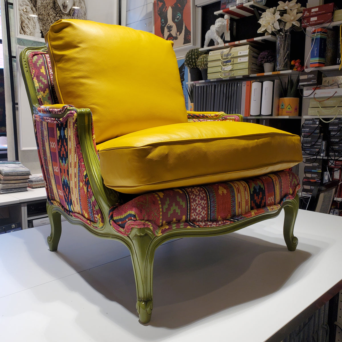 Leather Bergère - SOLD