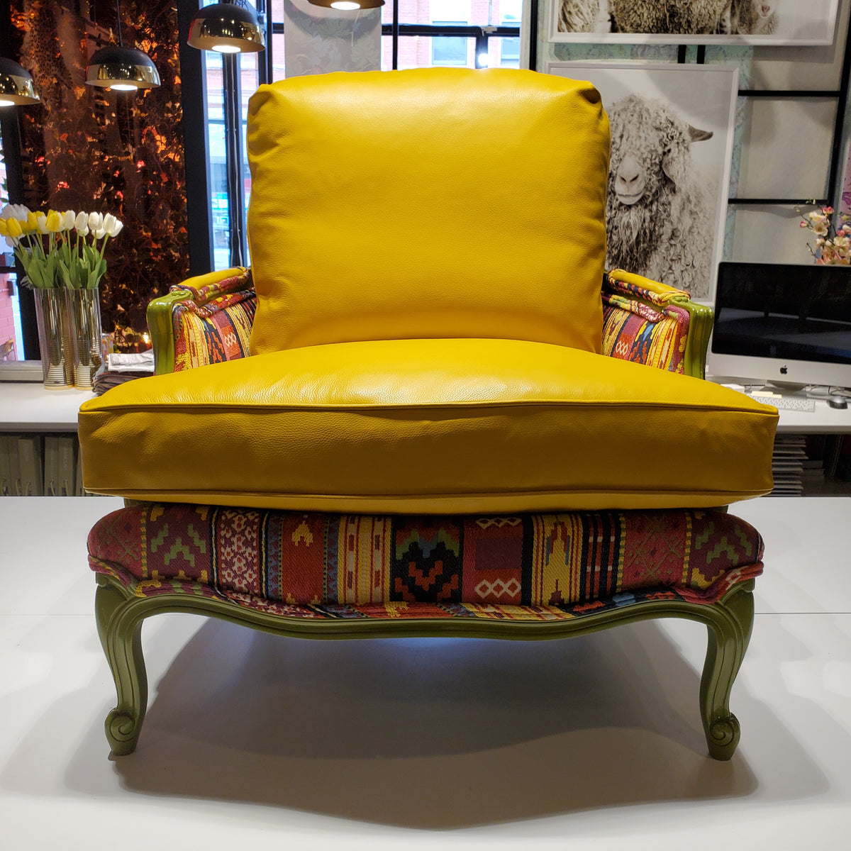 Leather Bergère - SOLD