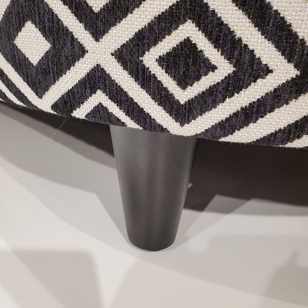 close up of sofa leg