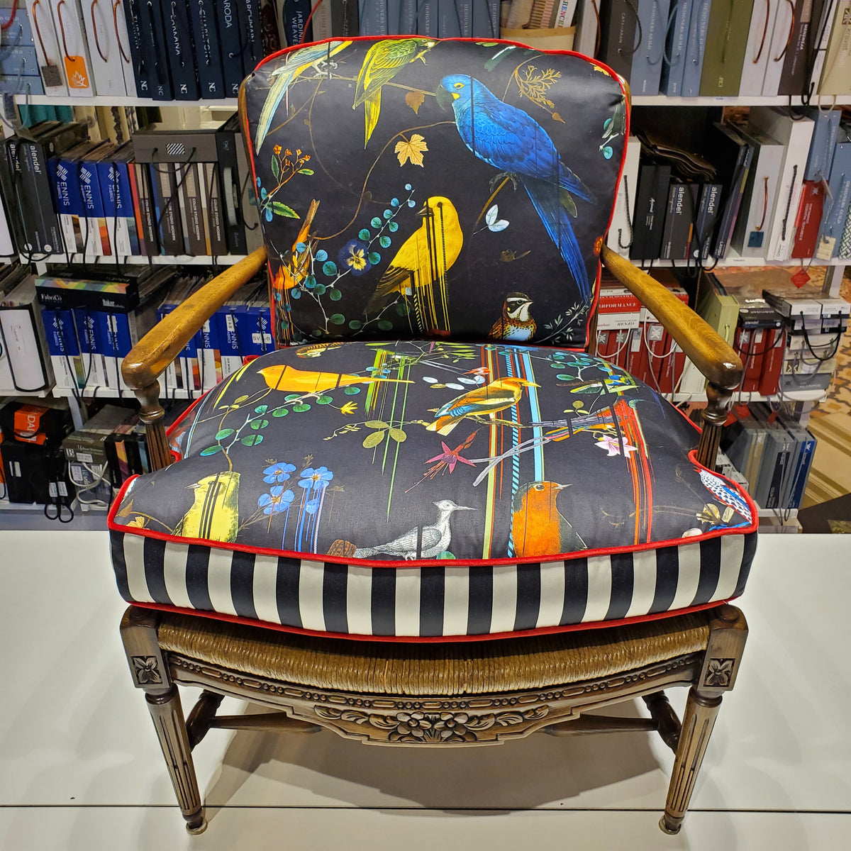 Antique Woven Rush Chair - SOLD