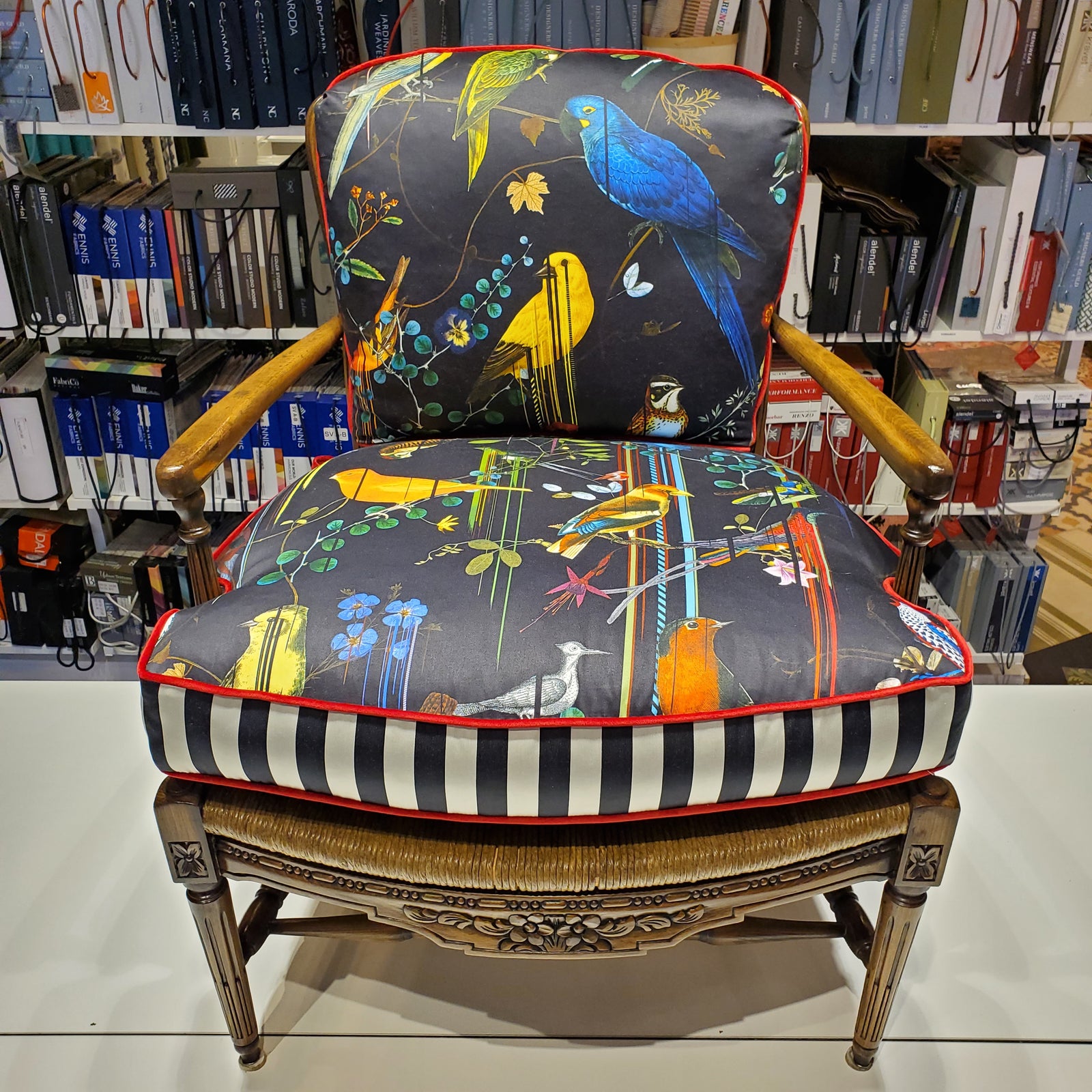 Antique Woven Rush Chair - SOLD