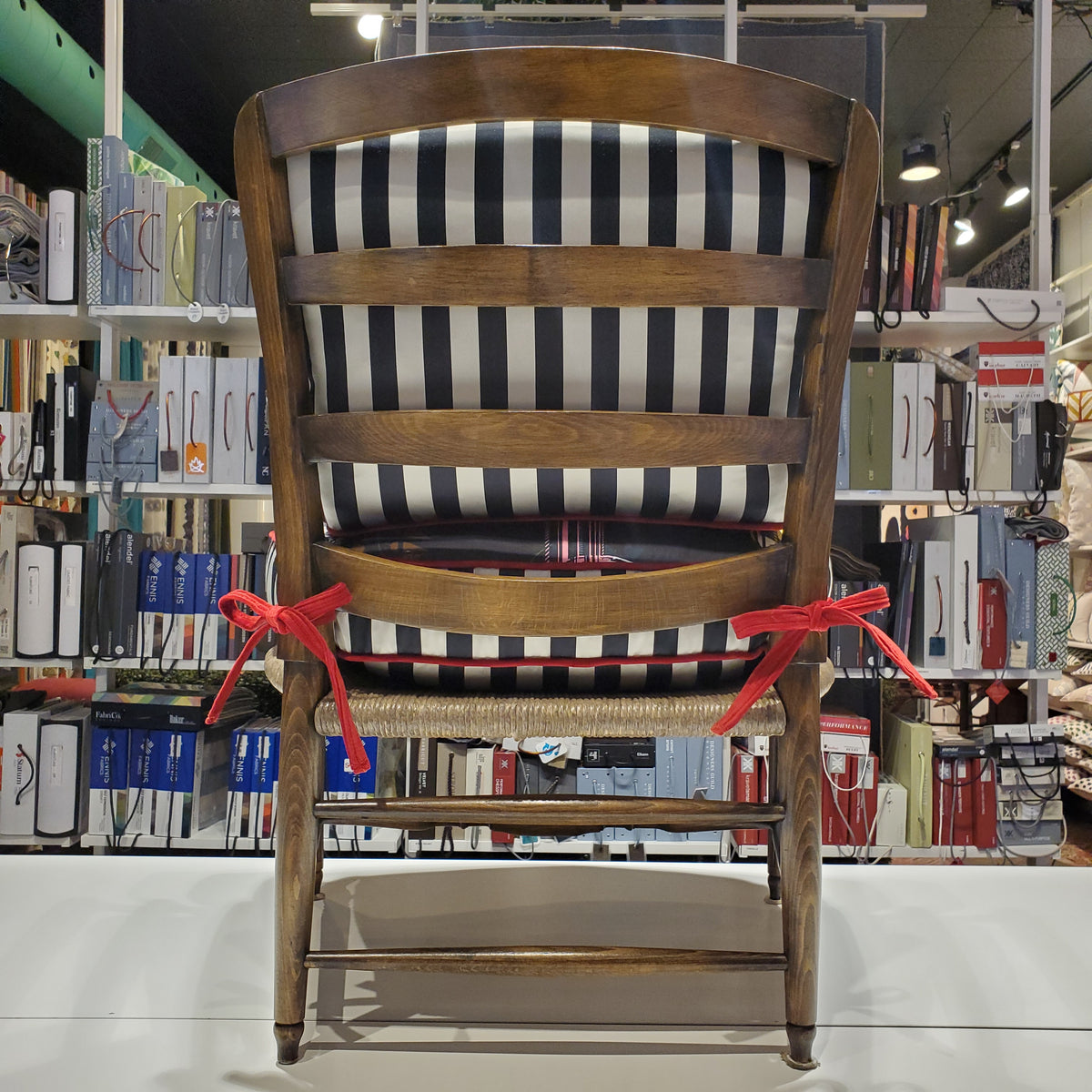 Antique Woven Rush Chair - SOLD