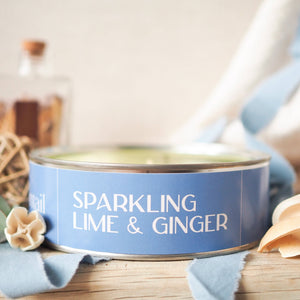 Sparkling Lime and Ginger Triple Wick Candle | Large Candle