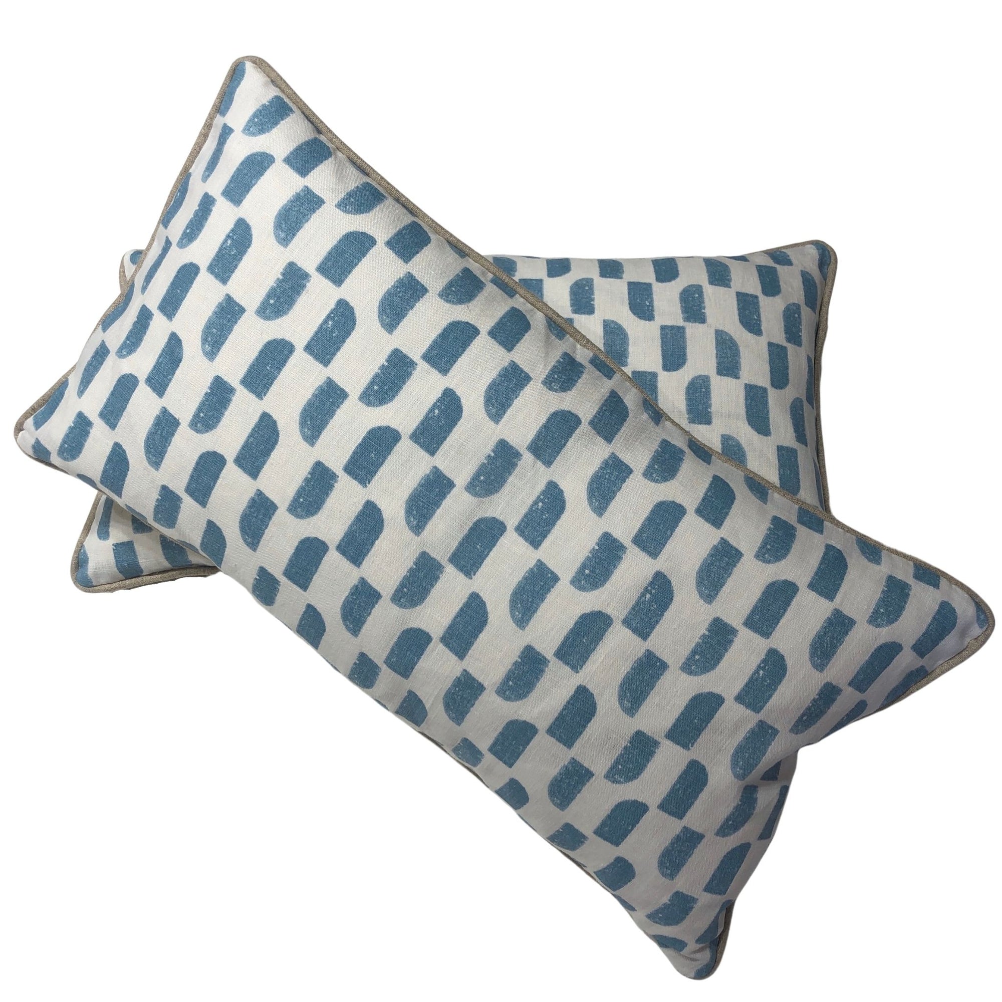 Nippon Lumbar Pillow - Baby Blue
