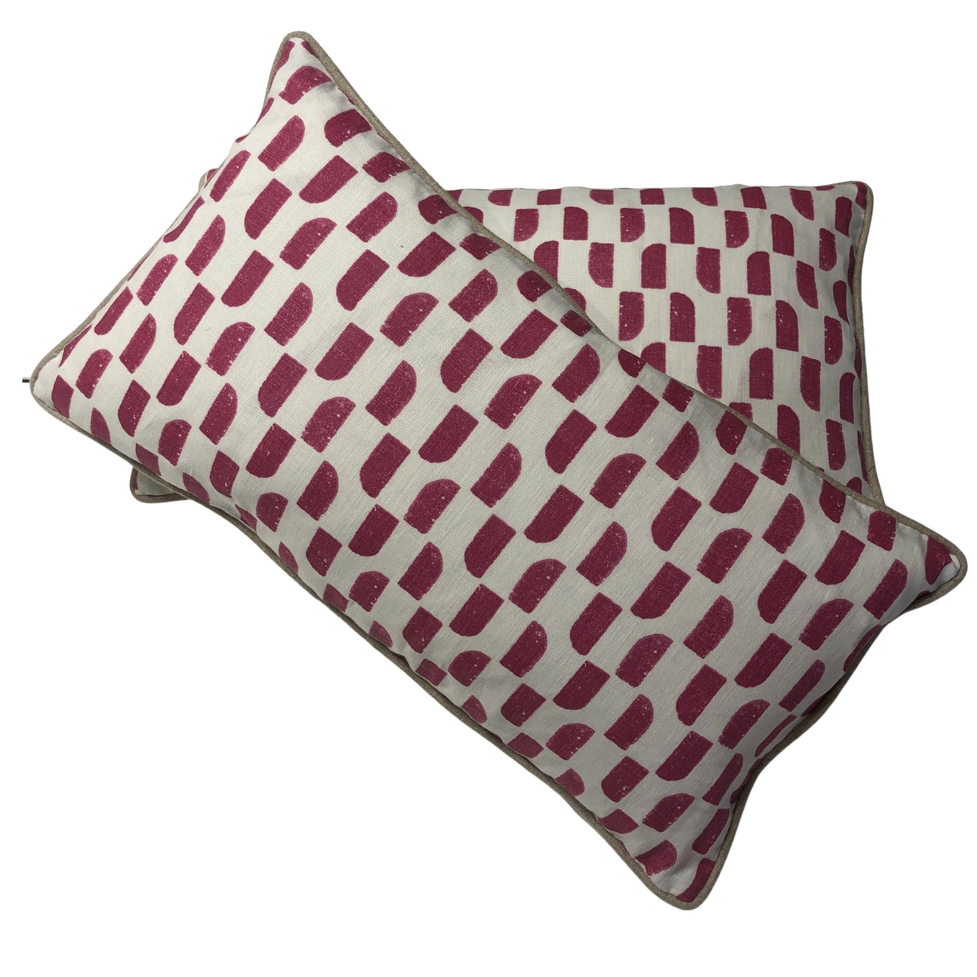 Nippon Lumbar Pillow - Pink