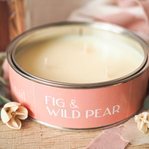 Fig and Wild Pear Triple Wick Candle | Large Fruity Candles
