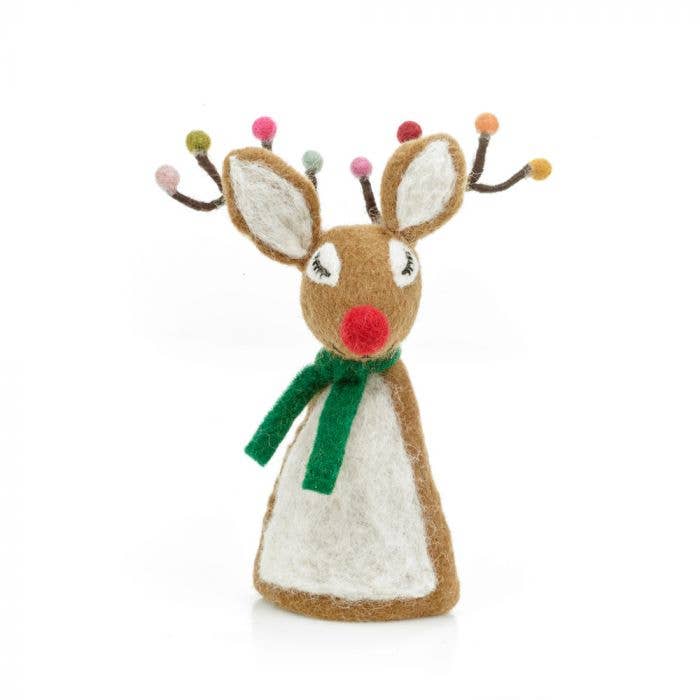 Sassy Rudolph Christmas Tree Topper Decoration