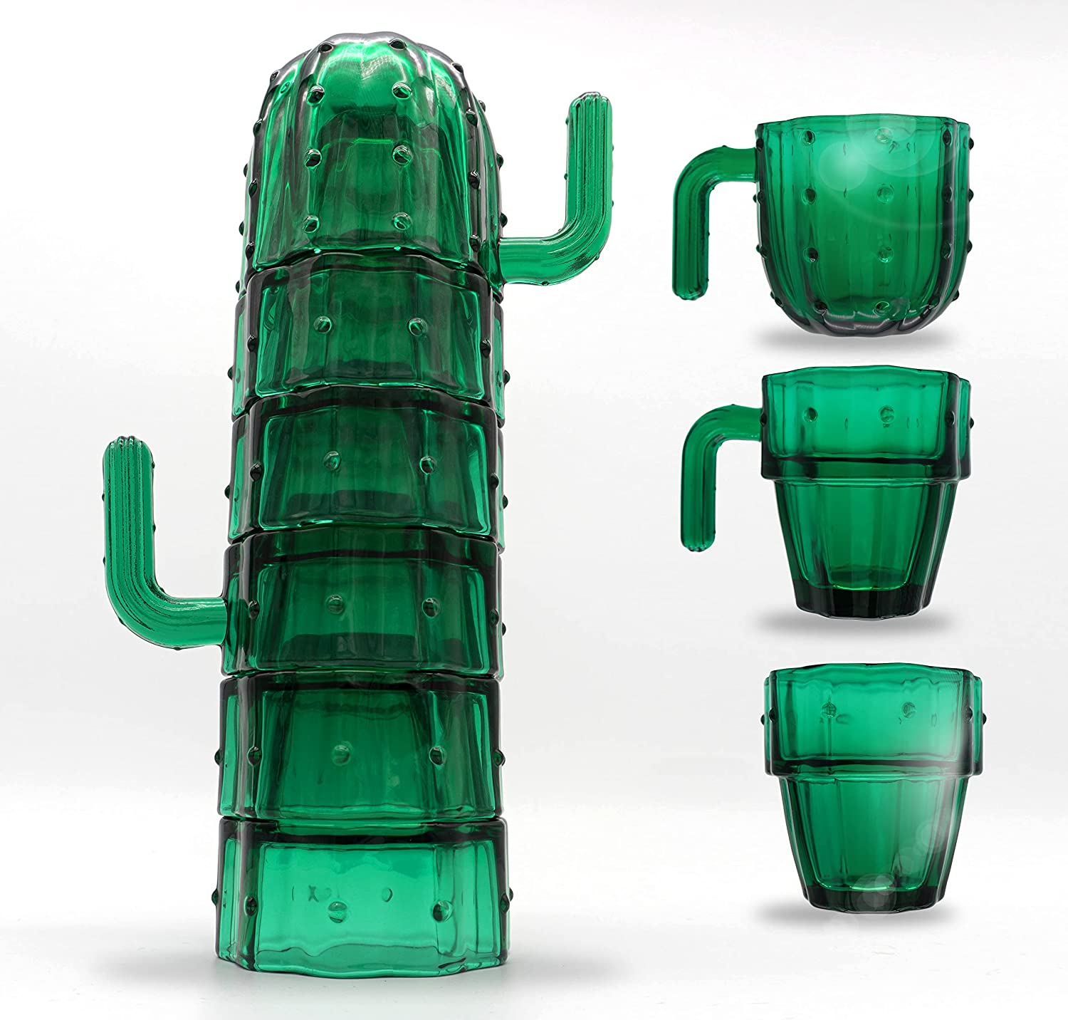 Cactus Glasses (Set of 6)