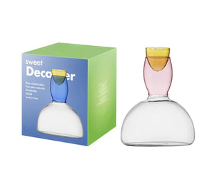 Colored Glass Decanter