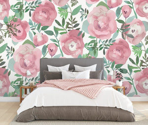 Blooming Floral Mural - Colour