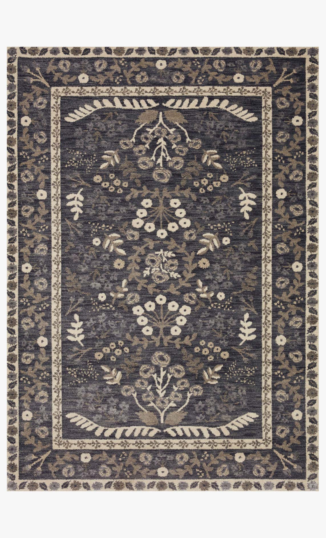 Botanical Charcoal Rug (Clearance)