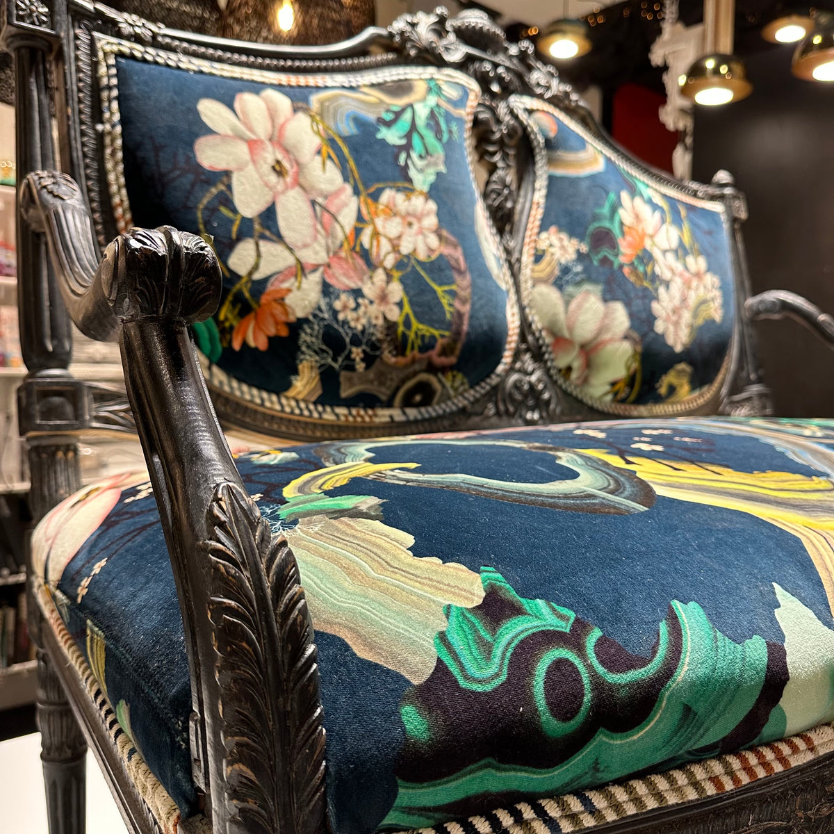Black Christian LaCroix Settee