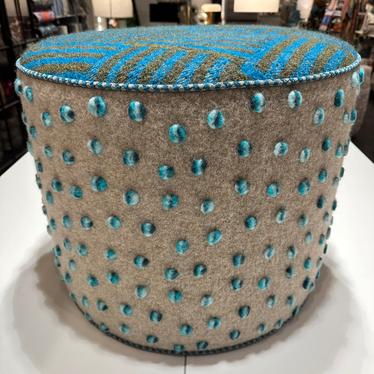 PomPom Ottoman - SOLD