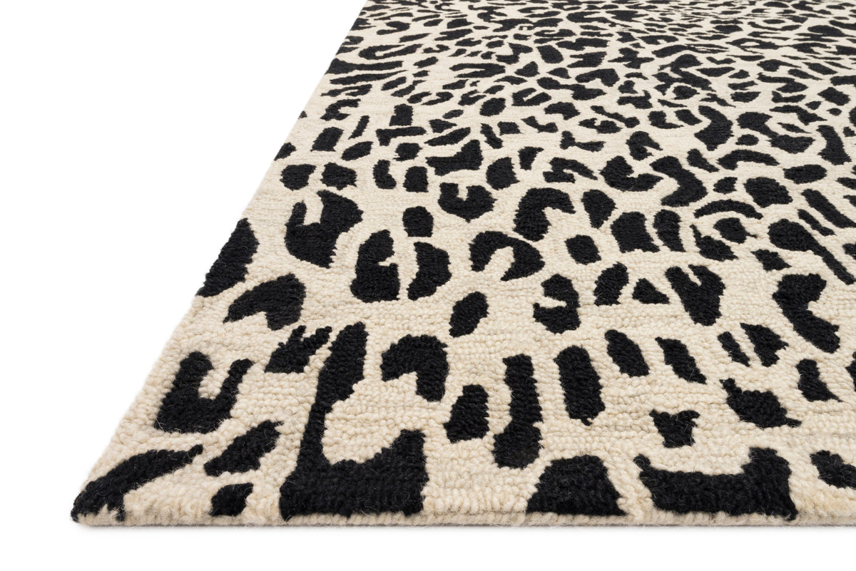 Black / Ivory - Masai Rug
