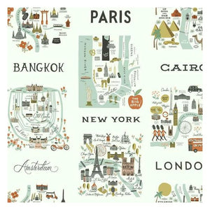 City Maps Wallpaper (3 Colourways)