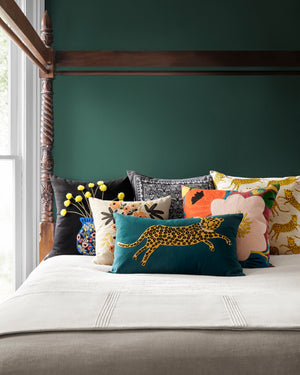 Leaping Leopards Pillow (sold as pair)