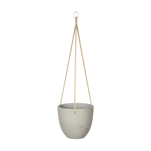 Plant Pot - Cement Grey Hanging