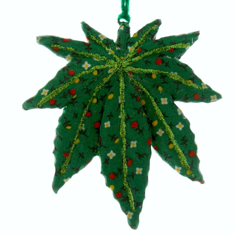 Patchwork Cannabis Ornament