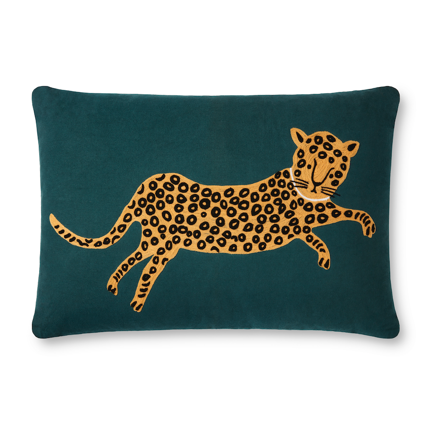 Sleepy Leopard Pillow (Sold as pair)