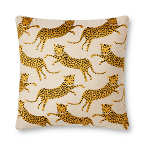 Leaping Leopards Pillow (sold as pair)