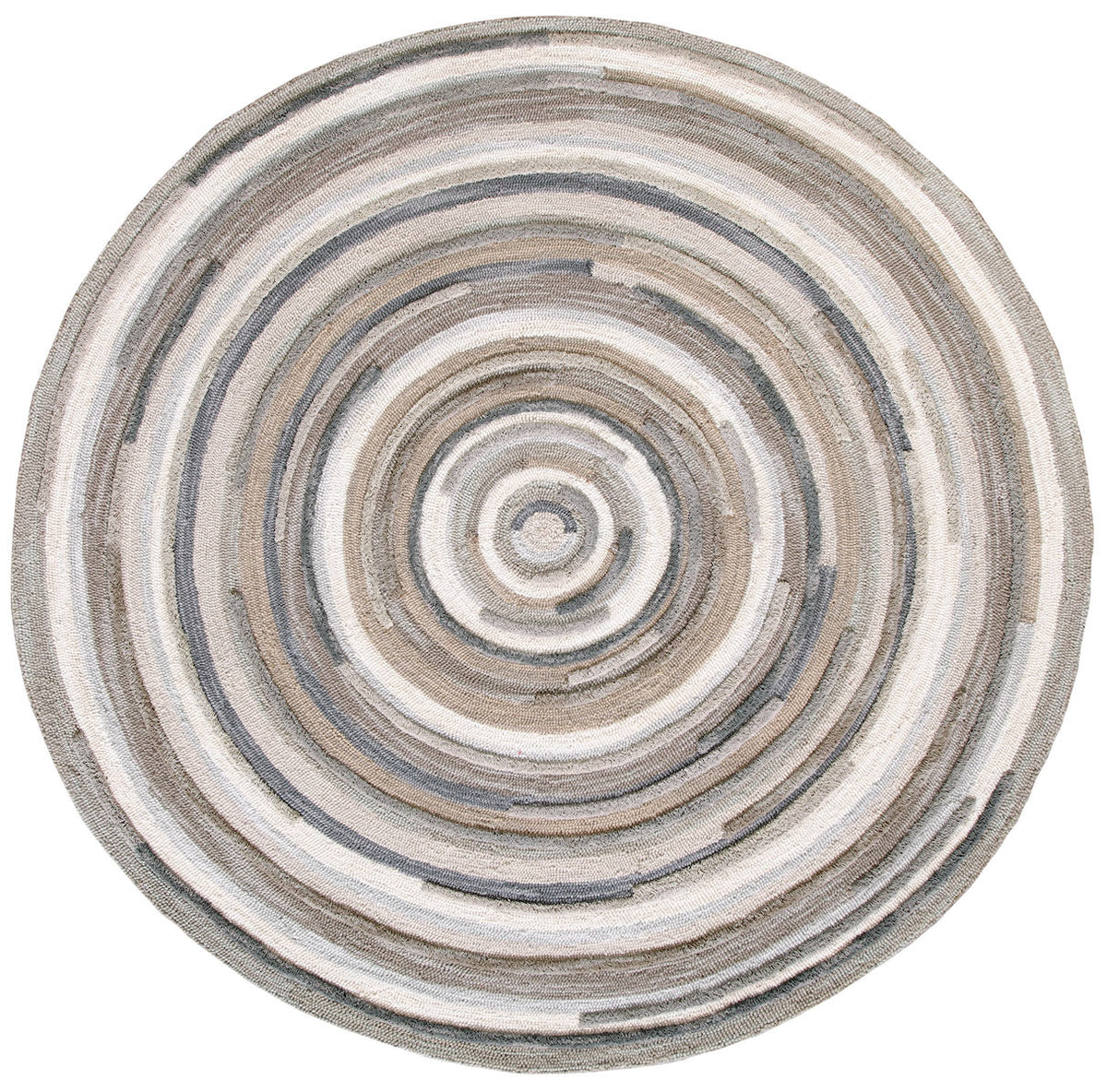 Spruce - Concentric Squares Grey Area Rug