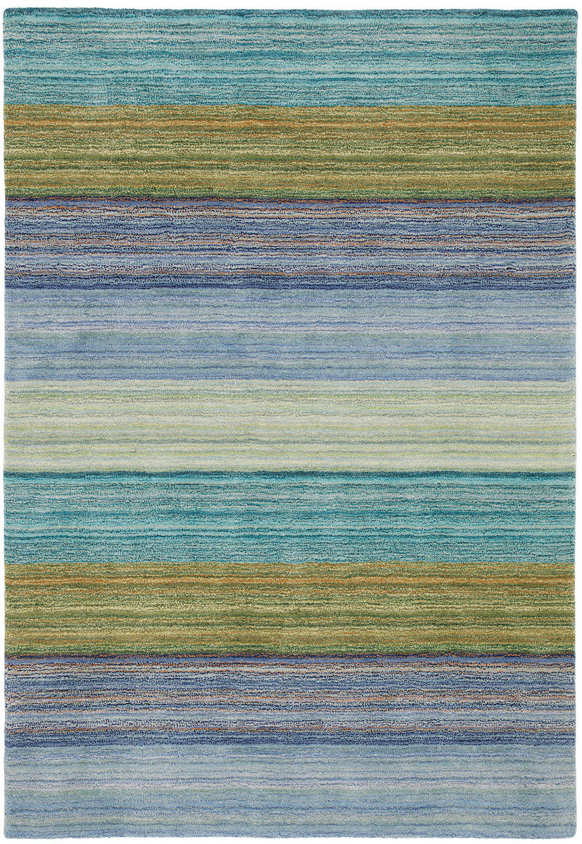 Wascana -  Brushstroke Blue Area Rug - Blue