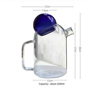 Glass Pitcher Teapot (2 colours)