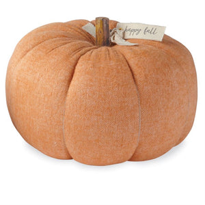 Large Orange Felted Wool Pumpkin Decor